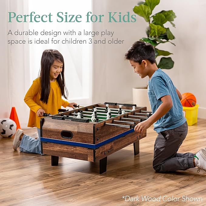 Best Choice Products 11-in-1 Kids Combo Game Table Set for Home, Game Room w/Ping Pong, Foosball, Table Hockey, Chess, Checkers, Shuffleboard, Bowling, 5 Accessory Bags