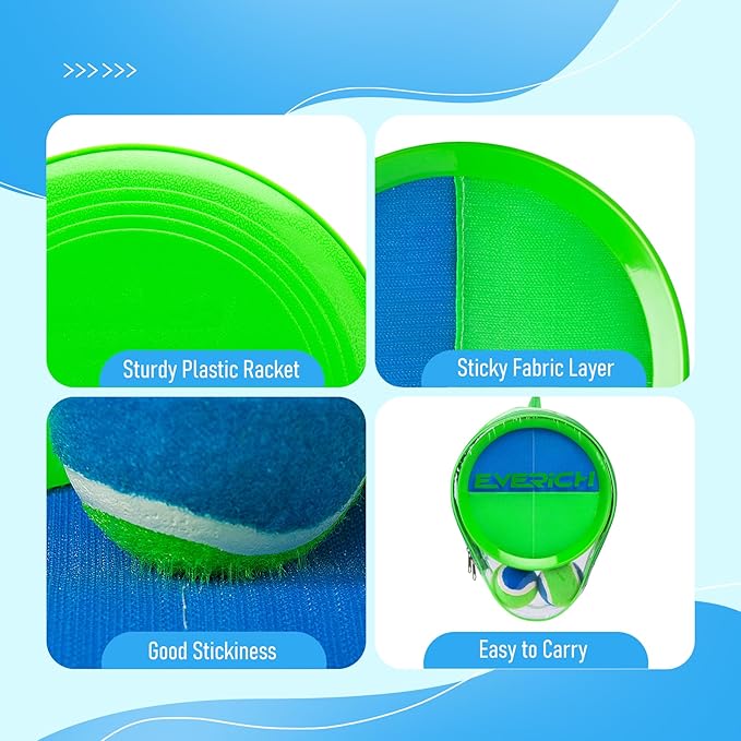 Toss and Catch Ball Game - Ideal Outdoor Beach, Pool & Yard Toy for Toddlers and Kids Ages 4, 5, 6, 7, 8+, Perfect for Boys Girls - Great Birthday Gift & Easter Basket Stuffer