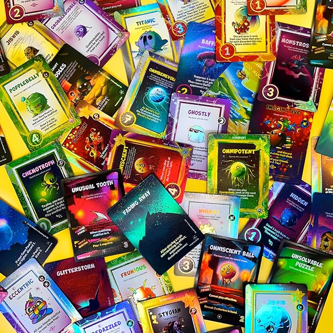 Doomlings Card Game: Imaginary Ends Expansion - Collectible Mystery Holofoils Gold Pack (7 New Holofoils) | 2-6 Players, Ages 7+ (Pack of 1)