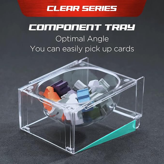 Modular Board Game Trays [4 Pack], Connectable Board Game Components, Token Trays, Game Organizer Holders for Small Game Pieces, Tokens, Dice, Bits, Board Game Accessories