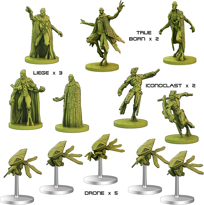 Battle Systems - Core Space First Born - Sci-Fi Miniatures Board Game - Cyberpunk 28mm Science Fiction Figures for 40K Wargame - Tabletop Modular 3D Gaming Terrain - (First Born Starter Set)