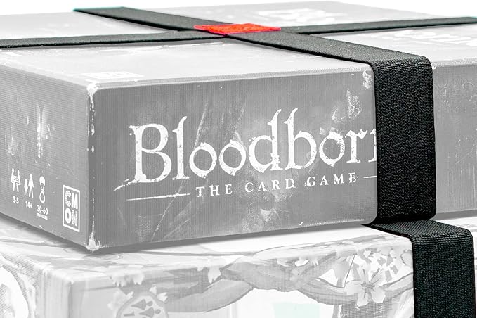 Premium Elastic Box Bands - Board game storage solution to keep your Board Games, Tabletop Games, RPGs & Other Boxes Closed and Protected without Rubbing | Elastic Band Organizer (Set of 5)