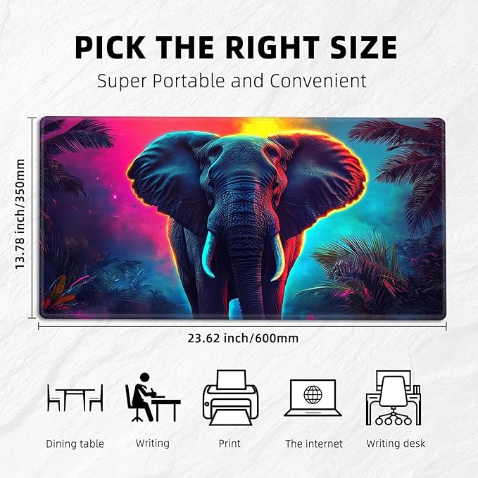 for MTG Playmat with Zones Storage Bag, for TCG Playmat and Playing Card Mat for Magic Board Games, Elephant Mat Non-Slip Stitched Edges Game Mat, Rollable Foldable Card Playmats