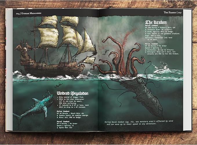Free League Publishing: Pirate Borg Core Rulebook - (2nd Printing) - Hardcover RPG Book, Naval Themed, Compatible with Mork Borg, d20 Roleplaying Game