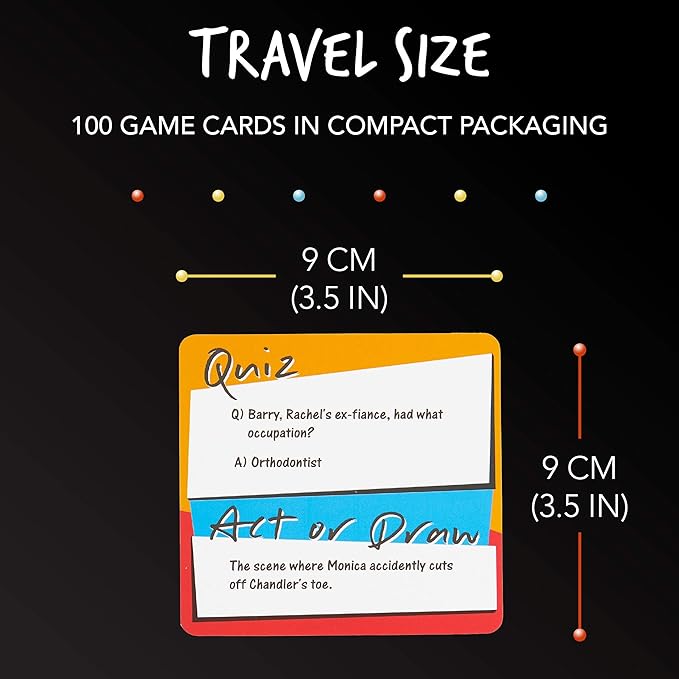 Paladone Friends TV Show Quiz Act or Draw Game - Officially Licensed Friends Merchandise (AMZ7270FR)