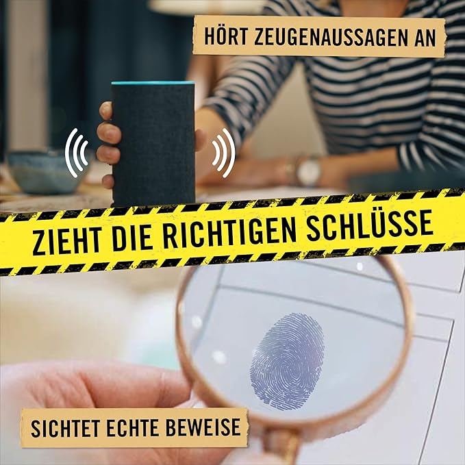 Hidden Games Crime Scene Game Case 1 - The Klein-Borstelheim Case - for 1-6 People from 14 Years, Realistic Crime Scene and Exciting Detective Game (German Edition).