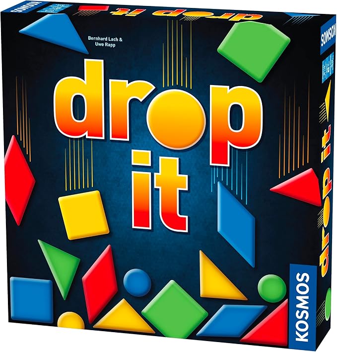 Thames & Kosmos Drop It | Super Fun Family Strategy Game | Parents' Choice Silver Award Winner, Multi-Color Small