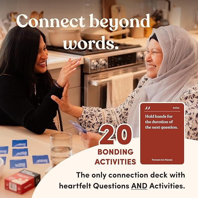 Parents Are Human Bilingual Conversation Cards, English + Khmer