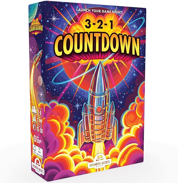 Grandpa Beck's Games 3-2-1 Countdown | Hand Elimination Card Game for Kids, Teens, Family & Adults | from The Creators of Cover Your Assets | 2-8 Players Ages 7+
