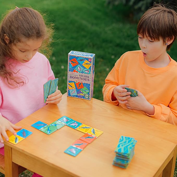 eeBoo Shiny Giant Shark Dominoes, 1 EA