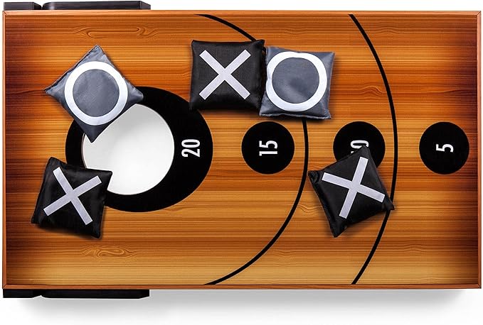 ONIVA - a Picnic Time Brand Mini Bean Bag Throw Game, Cornhole Outdoor Game, Cornhole Set, (Wood Grain)