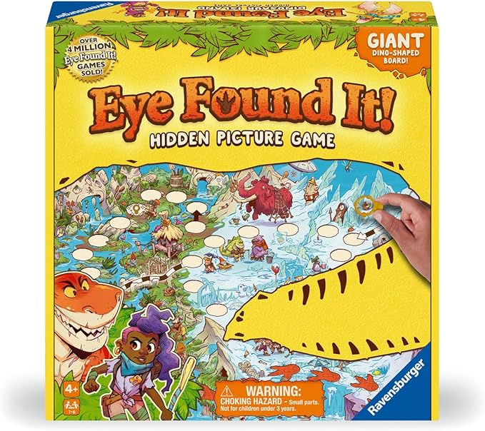 Ravensburger Dinosaur Island Eye Found It Board Game – Educational Adventure for Kids and Families - Promotes Focus, Memory, and Teamwork - Fun Learning Game for Ages 4+