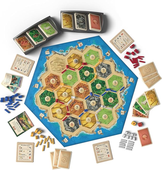 CATAN Board Game (6th Edition) Trade, Build & Settle in The Classic Strategy Game for Family, Kids & Adults, Ages 10+, 3-4 Players, 60-90 Min Playtime, Made by Catan Studio