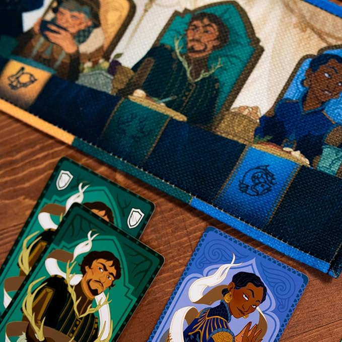 Pandasaurus Games Courtisans Card Game - Navigate Intrigue and Influence at The Queen's Banquet! Strategy Game, Fun Family Game for Kids & Adults, Ages 8+, 2-5 Players, 20-30 Min Playtime, Made