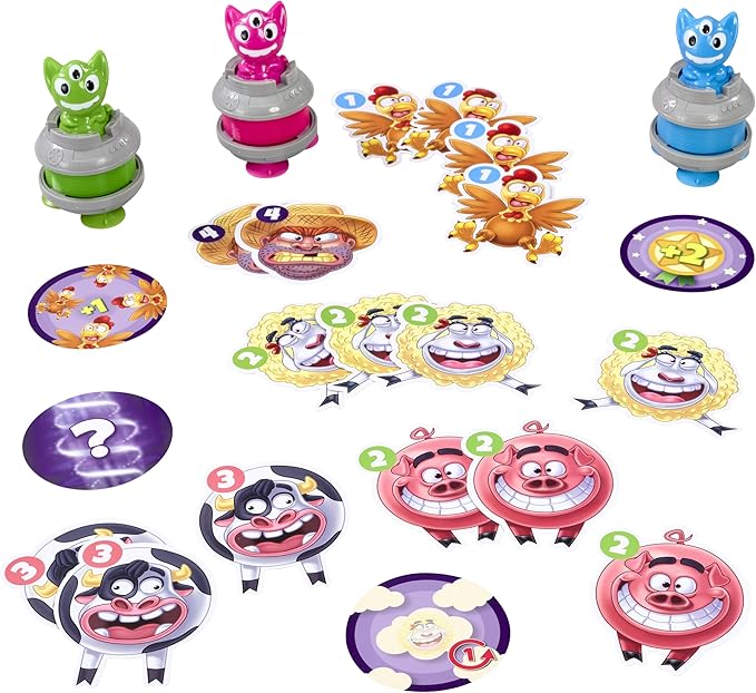 Goliath Go Go UFO Game | Alien Adventure Game with Non-Stop Slinky Action | 2-6 Players, Ages 6+