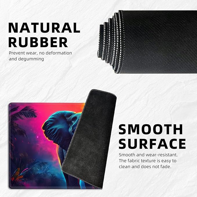 for MTG Playmat with Storage Bag, for TCG Playmat and Playing Card Mat for Magic Board Games, Non-Slip Elephant Mat Desk Mat, Stitched Edges Game Mat, Rollable & Foldable Card Playmat