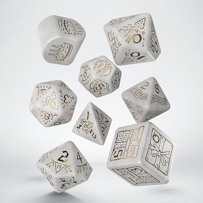 Happy Birthday Dice Set by Q-Workshop, Dice Board Game, for 1+ Players and Ages 14+