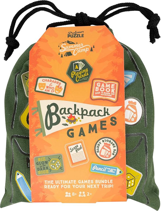 Professor PUZZLE Backpack Games -The Ultimate Games Bundle Ready for Your Next Trip!