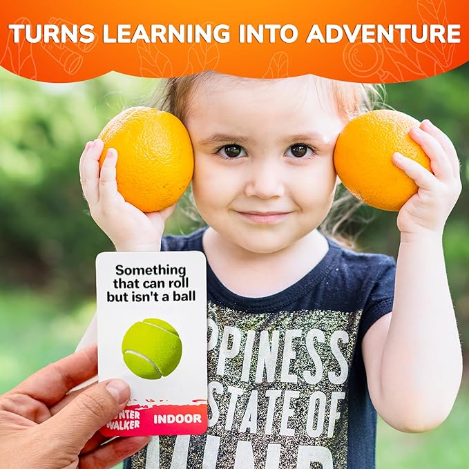 QUOKKA Scavenger Hunt for Kids Ages 4-8 - 200 New Indoor Outdoor Activities for Kids Ages 6-8 - Camping Backyard Outdoor Games for 3-6 Year Olds - Pocket Travel Toys for Boys Girls and Family