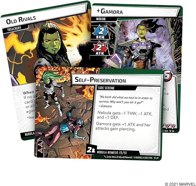 Marvel Champions The Card Game Nebula HERO PACK - Superhero Strategy Game, Cooperative Game for Kids and Adults, Ages 14+, 1-4 Players, 45-90 Minute Playtime, Made by Fantasy Flight Games