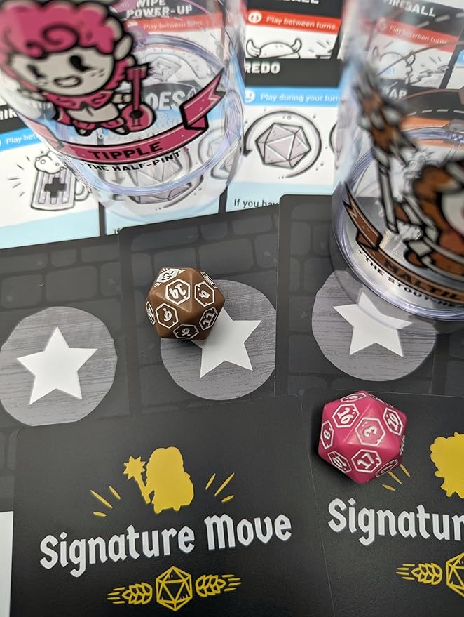 Party Pack Expansion: Add Two More Players to Your RPG Dungeon Exploration Drinking Games Night | New 1st Edition | A Party Games Board Games for Adults with DND Dice and Drinks!