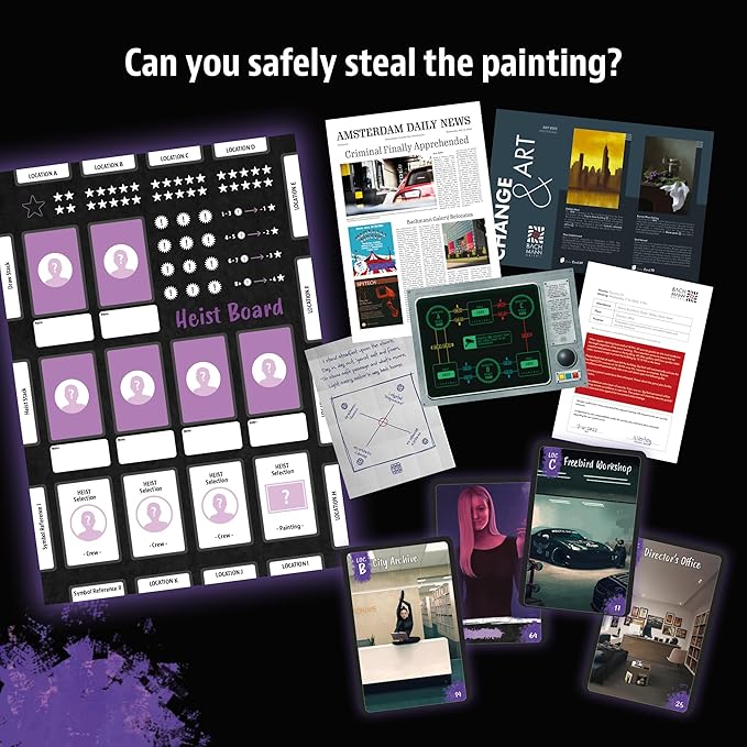 Masters of Crime: Shadows Murder Mystery Game | Art Heist | Co-op Game | 1+ Players | Ages 16+