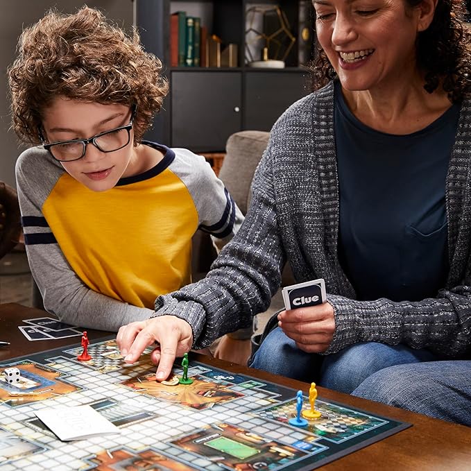 Clue Board Game for Kids Ages 8 and Up, Reimagined Clue Game for 2-6 Players, Mystery Games, Detective Games, Family Games for Kids and Adults