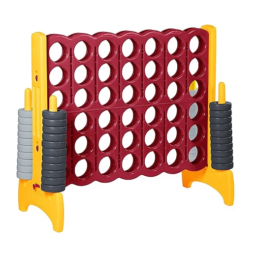 ECR4Kids Jumbo 4-To-Score, Giant Game, Cardinal, Gold, 1