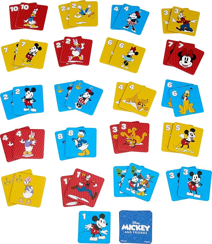 Mattel Games Disney Mickey and Friends 5-in-1 Games for Kids, Families, Game Nights, Travel, Camping & More