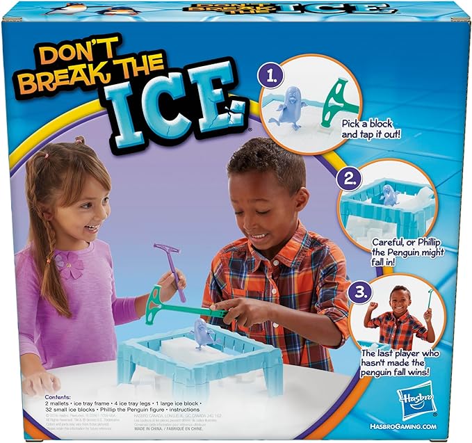 Hasbro Gaming Don't Break The Ice Preschool Game, Board Games for Kids Ages 3 and Up