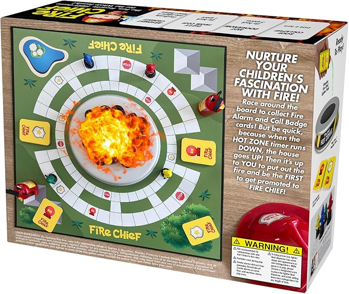Prank Pack Prank Gift Box, Fire Chief Family Board Game, Wrap Your Real Present in a Funny Authentic Prank-O Gag Present Box, Novelty Gifting Box for Pranksters, Wrap Box