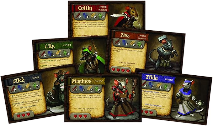 Mice & Mystics Board Game | Cooperative Adventure | Strategy | Fun Family Game for Adults and Kids | Ages 7+ | 2-4 Players | Average Playtime 90 Minutes | Made by Plaid Hat Games