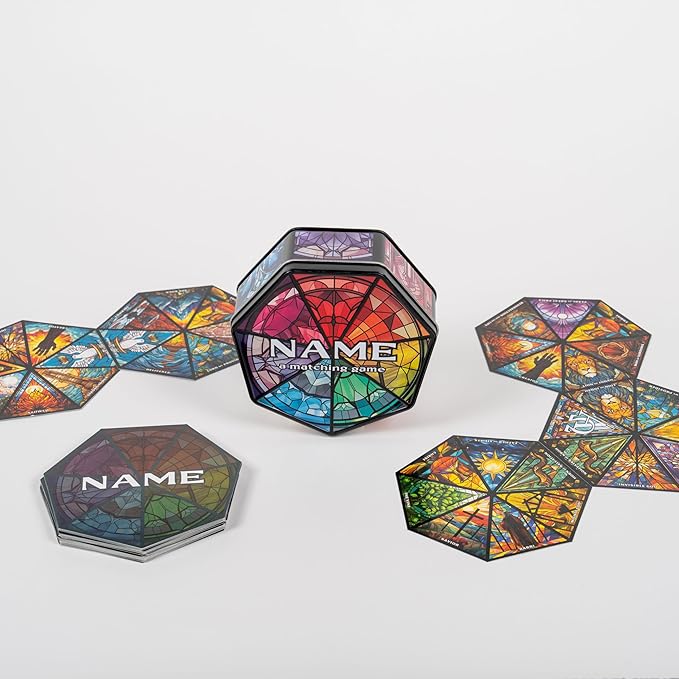 Name: an Easy to Learn Stained Glass Themed Matching Game with Cards as Beautiful and Unique as The Names of God