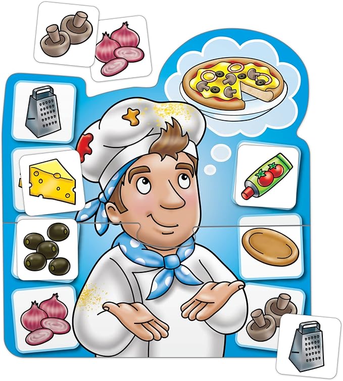 ORCHARD TOYS Moose Crazy Chefs Game. Help Make a Meal in This Tasty Matching Game. for Ages 3-6 and 2-4 Players