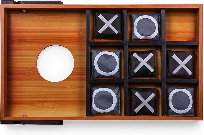 ONIVA - a Picnic Time Brand Mini Bean Bag Throw Game, Cornhole Outdoor Game, Cornhole Set, (Wood Grain)