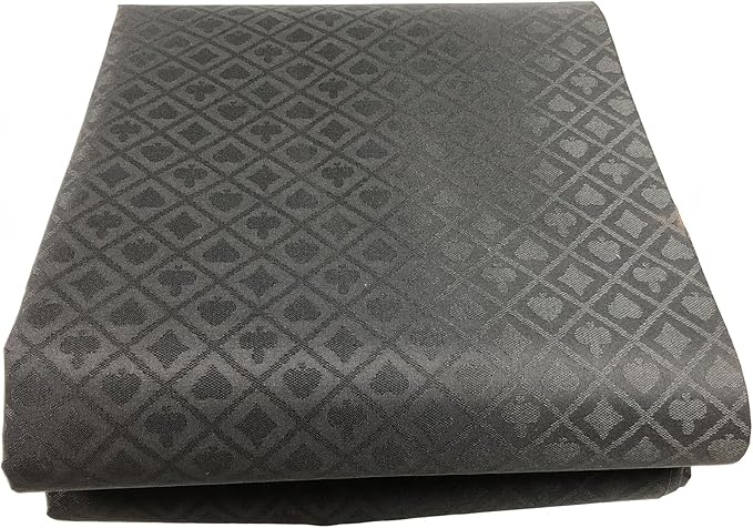 Speed Cloth Poker Table Fabric - 108X60 Inch Section of Casino Card Game Table Felt Top Cover Accessories - Black