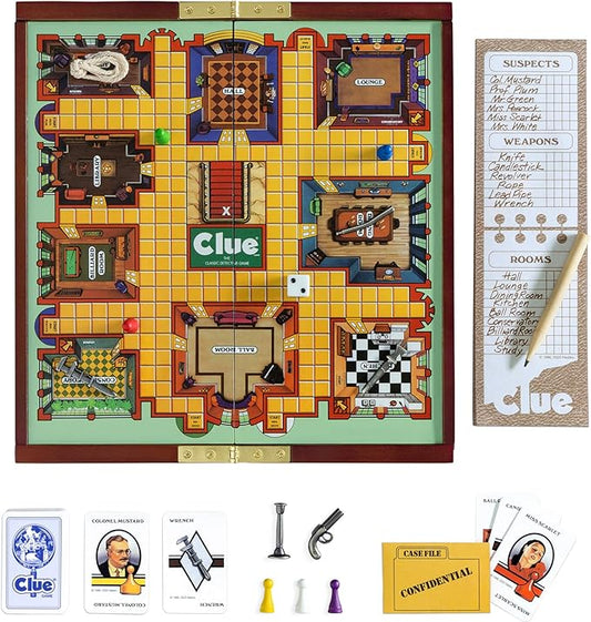 WS Game Company Clue Deluxe Travel Edition