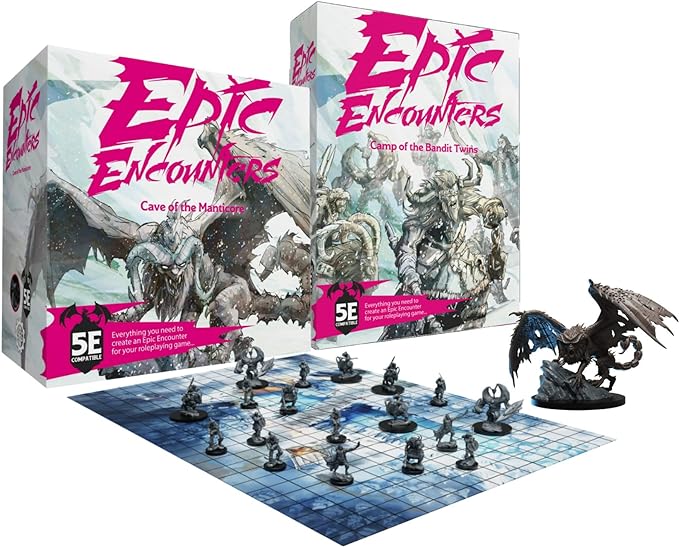 Steamforged Games Epic Encounters: Camp of The Bandit Twins and Cave of The Manticore (2 Items)