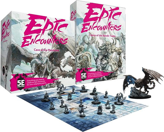 Steamforged Games Epic Encounters: Camp of The Bandit Twins and Cave of The Manticore (2 Items)
