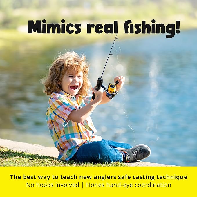 | TruCast Inflatable Outdoor Fishing Game | Practice or Learn to cast in Your Backyard (Game ONLY)