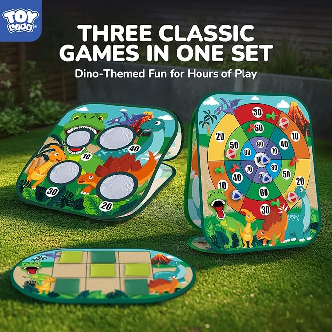 TOY Life Bean Bags Toss Carnival Games, Toddler Outdoor Toys for Kids Ages 4-8, Cornhole, Outside Toys for Toddlers, Indoor Lawn Backyard Yard Games Birthday Party Game, Gift for Boys