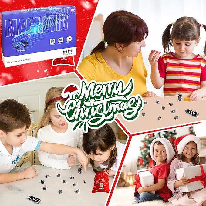 Magnetic Chess Game, Multiplayer Strategy Game with Stones, Party Travel Desktop Magnetic Game for Children and Adults, Puzzle Strategy Games