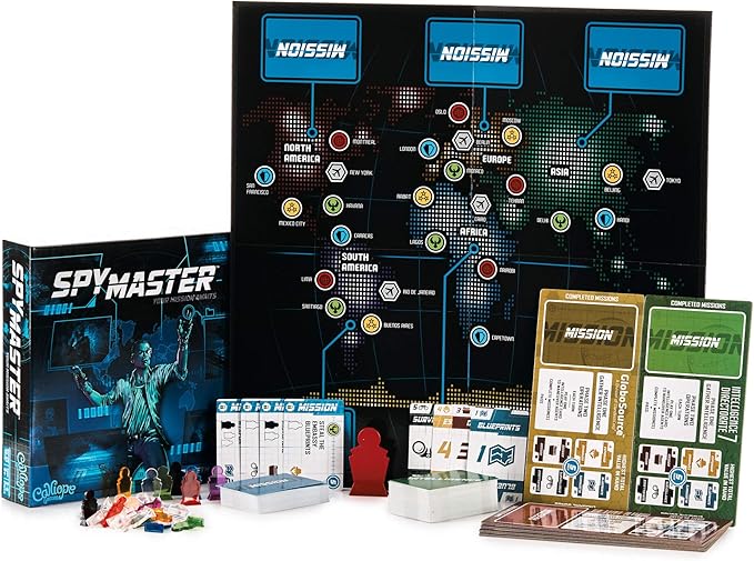 Calliope Games SpyMaster - Strategy Spy Board Game For Kids & Adults - Perfect For Family Game Night - 2-6 Players