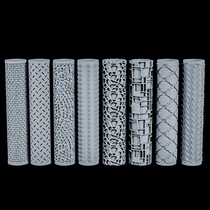 Texture Roller for RPG Terrain - Board Game Accessory - DND Miniatures and Warhammer - Enhance Your Gaming Experience S411-E Lumpy Stone Texture