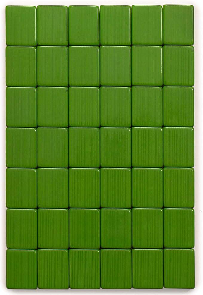 Yellow Mountain Imports Professional Chinese Mahjong Game Set, Double Happiness (Green) with 146 Medium Size Tiles - for Chinese Style Game Play [專業中式麻將]