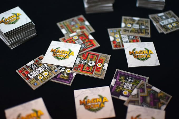Archona Games Magna Roma: Deluxe - Archona Games-Tile Placement Board Game, City Building, Strategy, Solo Mode Available, Ages 13+, 90 Minute Game Play, 1-4 Players