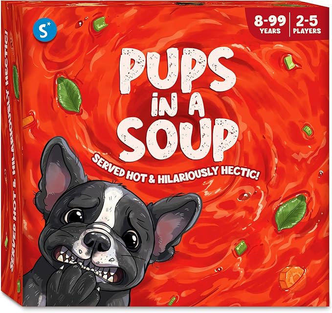 Skillmatics Card Game - Pups in a Soup, Hilarious, Fast-paced, Family Party Game, Perfect for Game Nights, Gifts for Girls, Boys, Teens, Adults Ages 8, 9, 10 & Up