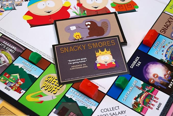 Monopoly South Park | Based on Comedy Central South Park Show | Featuring Familiar Locations, Episodes, and Characters | Officially-Licensed & Collectible Monopoly