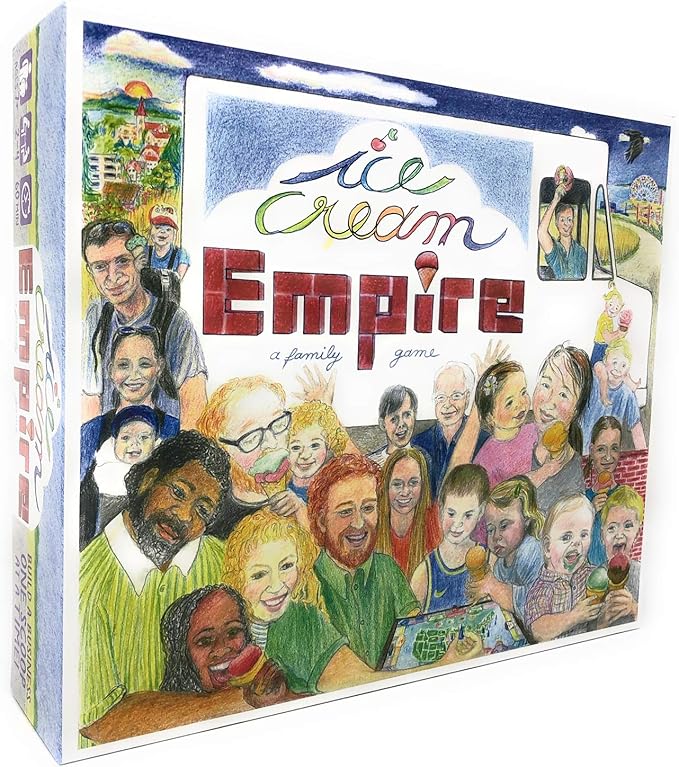 Ice Cream Empire Board Game | Fun Entrepreneurial Game for Families, Adults and Kids 7+ | Learn Business, Geography, and Math Skills | Competitive, Strategic, and Educational Game