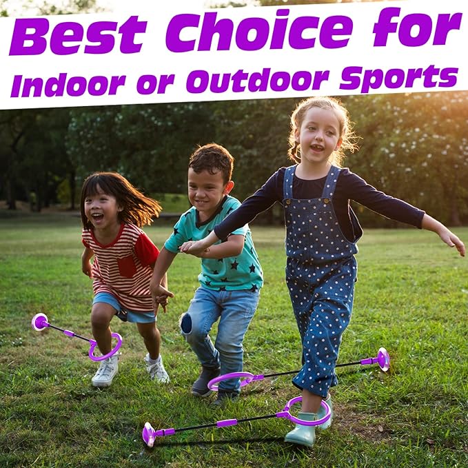Amble Skip Ball for Kids - Ankle Skip Toy Jump Ball - Birthday Gift for Girls and Boys - Outdoor Indoor Toys for 5 6 7 8 9 10 Years Old Kids & Adults